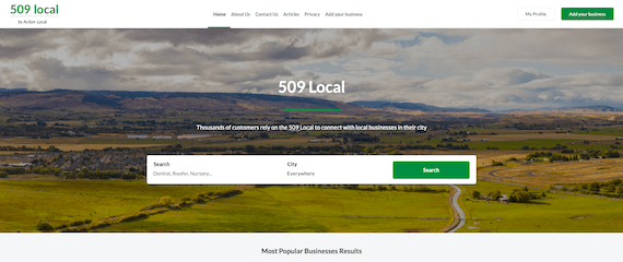 509 Local home page
